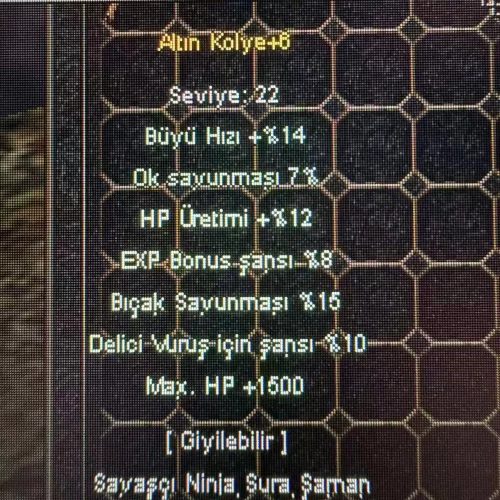 15 BICAK 10 DELICI 1500 HP 12 HP URETIMI +6 ALTIN KOLYE